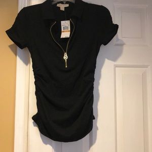 Michael Kors Collar Tee small with tags